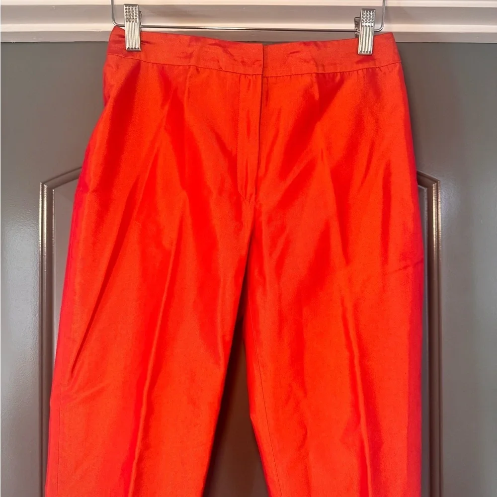Vintage Layfayette 148 NY Silk Blend Orange Pants